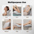Boriwat Back Massager with Heat, 3D Kneading Massage Pillow for Back, Neck, Shoulder, Leg Pain Relief Deep Tissue, Gifts for Women Men Mom Dad(Light Gray)