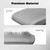 Boriwat Back Massager with Heat, 3D Kneading Massage Pillow for Back, Neck, Shoulder, Leg Pain Relief Deep Tissue, Gifts for Women Men Mom Dad(Light Gray)