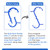 Body Back Buddy Elite FSA Eligible Trigger Point Massage Tool, Neck and Back Massager Handheld, Manual Self Massager, Massage Cane, Muscle Knot Remover with Instructions, 2-Pack Bundle (Blue)