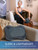 Zyllion Shiatsu Back and Neck Massager with Heat - 3D Electric Kneading Deep Tissue Massage Pillow for Muscle Pain Relief, Slate, ZMA-13