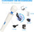 Metooka Therapeutic Cordless Massager - Powerful Massage Tool Handheld 8 Speeds 20 Patterns - Rechargeable Hand Massagers for Sore Muscles - Hand Held Massage Tool for Neck & Back