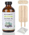 MUZAMOX Castor Oil Pack Wrap & 8fl.oz Glass Bottle Set, Organic Cold-Pressed Unrefined Castor Oil Included