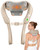 LOOMELL Neck Massager with Heat Cordless: Shiatsu Back Shoulder Massage Tools for Pain Relief Deep Tissue Electric 4D Kneading for Muscle Remedy Lymphatic Drainage Gifts for Men Women Mom Dad (Brown)