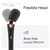 bed geek Cordless Wand Massager – Super Powerful Handheld Massage with 20 Speeds & 8 Patterns, Soft Silicone Head, Quiet Motor, LED Display, Body-Safe & Waterproof Black & Rose Gold
