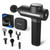 MERACH Pro-Grade Massage Gun, Quiet Massage Gun Deep Tissues, 12MM Percussion Massager Tools for Muscles Shoulders Legs Body Pain Relief, Handheld Massager with 6 Heads & 5 Speeds, Gift for Him