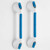 TAILI Shower Grab Bar Glow in The Dark, 2 Pack 16.8 in Grab Bars for Bathtubs and Showers,Shower Handles Rails for Seniors and Elderly,Bathroom Safety Grip Removable No Drilling Waterproof Blue,G9