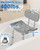 HOMLAND Shower Chair for Inside Shower with Removable Back, 400 lbs Heavy Duty Bath Seat for Bathtub, Safety Bath Stool for Seniors and Disabled, Aluminum Alloy Frame - Gray