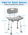 HOMLAND Shower Chair for Inside Shower with Removable Back, 400 lbs Heavy Duty Bath Seat for Bathtub, Safety Bath Stool for Seniors and Disabled, Aluminum Alloy Frame - Gray