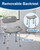 HOMLAND Shower Chair for Inside Shower with Removable Back, 400 lbs Heavy Duty Bath Seat for Bathtub, Safety Bath Stool for Seniors and Disabled, Aluminum Alloy Frame - Gray