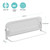 NUTIKAS Baby Bed Rail Guard for Toddlers - 78" Toddler Bed Rails for Twin, Full, Queen, King Bunk Size Bed Swing Down Bedrail Extral Tall Child Safety Side Railing Guards for Kids White