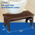 AZEN 2 Pack Wood Toilet Stool Squat Adult, Poop Stool for Bathroom Adults, Portable Toilet Potty Stools for Adults, 7 Inch Height (Black)