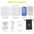 AUVON Dual Channel TENS Unit Muscle Stimulator Machine with 20 Modes, 2" and 2"x4" TENS Unit Electrode Pads (Blue)