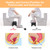 Uaniar 2 Pack Black Toilet Poop Stool - 6.7 Inch Bamboo Squatting Potty Stool for Adults, Non-Slip Wood Bathroom Pooping Foot Step for Squatting Posture (Set of 2)