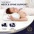 Royal Therapy Memory Foam Pillow, Queen Neck Pain Relief, Contour Cervical Pillow, for Neck and Shoulder Pain, Side, Back and Stomach Sleeper, 24x14x5 inches