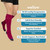 Wellow Premium Socks (Compression Socks - Regular) for Men and Women, Made with Viscose from Bamboo, Relieves Swelling, Nurses - Pregnancy Support, MD, Chocolate - Twist