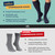 Wellow Premium Socks (Compression Socks - Regular) for Men and Women, Made with Viscose from Bamboo, Relieves Swelling, Nurses - Pregnancy Support, MD, Chocolate - Twist