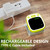 Oklar Blood Pressure Monitors for Home Use Rechargeable Wrist Digital BP Machine Cuff with LED Backlit Display, Voice Broadcast, 240 Memory Storage for 2 Users with Carrying Case, Green