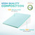 Bedluxe Wedge Pillow, 10 inch Bed Wedge Pillow for Headboard, Pillow Wedge for Acid Reflux Relief, Sleeping, After Surgery, Snoring, Gerd, Triangle Pillow Wedge - Cooling Memory Foam Top, White