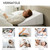 Bedluxe Wedge Pillow, 10 inch Bed Wedge Pillow for Headboard, Pillow Wedge for Acid Reflux Relief, Sleeping, After Surgery, Snoring, Gerd, Triangle Pillow Wedge - Cooling Memory Foam Top, White
