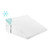 Bedluxe Wedge Pillow, 10 inch Bed Wedge Pillow for Headboard, Pillow Wedge for Acid Reflux Relief, Sleeping, After Surgery, Snoring, Gerd, Triangle Pillow Wedge - Cooling Memory Foam Top, White
