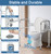 HOMLAND Toilet Safety Rails for Seniors, Adjustable Height & Width 350lb Toilet Handles for Elderly and Disabled, Foldable Toilet Safety Frame, Fit Any Toilet