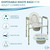 TidyCare Disposable Bedside Commode Liners for Adult Portable Toilet Chair Seat Bucket and Bedpan | Value Pack of 192 Waste Bags | Universal Fit Liners for Home Medical Care