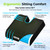 AUVON Gel Wheelchair Seat Cushion with Waterproof Cover for Pressure Sore & Ulcer, Ergonomic Chair Cushion with U-Cutout for Tailbone Pain, Back Pain Relief, Memory Foam Wheelchair Cushion, Anti-Slip