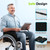 AUVON Gel Wheelchair Seat Cushion with Waterproof Cover for Pressure Sore & Ulcer, Ergonomic Chair Cushion with U-Cutout for Tailbone Pain, Back Pain Relief, Memory Foam Wheelchair Cushion, Anti-Slip