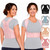 Fit Geno Posture Corrector for Women: Adjustable Lightweight Upper Back Brace for Neck Shoulder & Upper Back Pain Relief - Improve Posture Correct Hunchback Slouching Kyphosis Invisible Under Clothes (M/L Under Bust 32"-45")