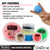 CanDo TheraPutty Standard Hand Exercise Putty For Rehabilitation, Exercises, Hand Therapy, Occupational Therapy, Hand Strengthening, Improve Motor Skills, Stress Relief