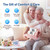 Comfytemp Wireless TENS Unit Machine for Pain Relief, FSA Eligible TENS Unit Muscle Stimulator with 2 Sets, 30 Modes HSA TENS Device for Back, Rechargeable Portable with APP Control, Fathers Day Gift