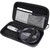 Large Magnifying Glass with 37 LED Light and Case, 10X 20X 45X Handheld Illuminated Lighted Magnifier with 3 Light Modes Rechargeable Magnifying Glass for Seniors Reading, Inspection (Black & White)