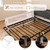 BABY JOY Bed Rails for Toddlers, Extra Long, Swing Down Safety Bed Guard for Convertible Crib, Folding Baby Bedrail for Kids Twin, Double, Full Size Queen & King Mattress (71", White)