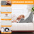 Ruqmuis 3PCS Wedge Pillow Set for After Surgery, Adjustable Back Pillow for Bed Sitting up, Acid Reflux, Bed Wedge Pillow Headboard for Sleeping & Snoring, Orthopedic Pillow for Post Surgery, White