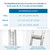 BodyMed Aluminum Crutches, Medium (Pair) - Adjustable Height (5'2" - 5'10"), Lightweight Design, Padded Underarm Cushions & Hand Grips, Non-Slip Rubber Tips - Supports Up to 300 Pounds
