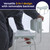 Drive Medical Shower Chair with Back - Adjustable Bathroom Bench - Suction Feet - Lightweight Durable Construction - Comfortable Contoured Seat - Grey