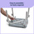 Medline Backless Shower Chair with Arms - 350 lb. capacity, Bench, Stool, Seat for Elderly, Seniors Independent Adult and Disabled Adults