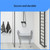 Medline Backless Shower Chair with Arms - 350 lb. capacity, Bench, Stool, Seat for Elderly, Seniors Independent Adult and Disabled Adults