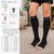Doc Miller Open Toe Compression Socks, 20-30 mmHg, Toeless Compression Sleeves for Legs, Knee High Stockings for Shin Splints, Varicose Veins, Travel, Calf Support & Muscle Recovery, Men & Women, Pair