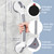 Reyiu Grab Bars for Shower, 16.5 Inch Shower Handle with Safety Indicators, Suction Cup Bathroom Grab Bar for Elderly, Seniors, Handicap - No Drill, Waterproof, Removable (2 Pack)