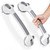 Reyiu Grab Bars for Shower, 16.5 Inch Shower Handle with Safety Indicators, Suction Cup Bathroom Grab Bar for Elderly, Seniors, Handicap - No Drill, Waterproof, Removable (2 Pack)