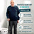 Lunderg Padded Toilet Seat Riser for Seniors - Adds 2 inches. Universal Fit - FIRM Raised Toilet Seat Cushion with High-Density Foam for Enhanced Comfort & Elevation. Post-Surgery Must have (White)