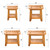 18" Standard Teak Shower Bench with Shelf & Handle - Waterproof, Non-Slip Bath Stool, 300 lbs Capacity - Fits Standard Tubs/Showers & Outdoor Use (Patented)
