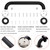 Rackickyer Shower Grab Bar, 2 Pack 24 Inch Black Bathroom Grab Bar, 1.25" Diameter 304 Stainless Steel Anti-Slip Grab Bars for Bathtubs and Showers, Handicap Shower Grab Bar for Seniors Elderly
