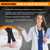 Doc Miller Compression Calf Sleeve for Men & Women – 20-30mmHg Graduated Support for Running, Shin Splints, Calf Strain – Knee High, Small to 6XL Plus Size