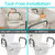 Vive Raised Toilet Seat Riser for Seniors (with Handles) - Handicap Rail Grab Bar Seat for Over Toilet - Elevated Safety for Elderly, Disabled, Medical - Elongated