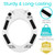 Vive Raised Toilet Seat Riser for Seniors (with Handles) - Handicap Rail Grab Bar Seat for Over Toilet - Elevated Safety for Elderly, Disabled, Medical - Elongated