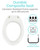 Vive Raised Toilet Seat Riser for Seniors (with Handles) - Handicap Rail Grab Bar Seat for Over Toilet - Elevated Safety for Elderly, Disabled, Medical - Elongated