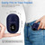 KingPavonini Wireless TENS Unit, Muscle Stimulator for Pain Relief, Portable Rechargeable TENS EMS Machine, LED Screen, Remote, Dual Channel 6 Modes 16 Intensity Massager, Charging Case (Blue)