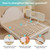 NUTIKAS Portable Bed Rails for Toddlers, 46" Foldable Travel Bed Rail for Camper Bunk, Twin, Full, Queen & King Size Bed, Collapsible Kids Safety Bedrail with Adjustable Height